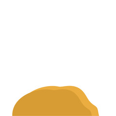 Flat Style Desert Rocks Illustration