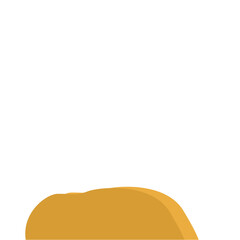 Flat Style Desert Rocks Illustration