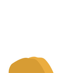 Flat Style Desert Rocks Illustration