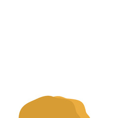 Flat Style Desert Rocks Illustration