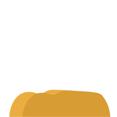 Flat Style Desert Rocks Illustration