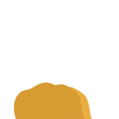 Flat Style Desert Rocks Illustration