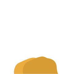 Flat Style Desert Rocks Illustration