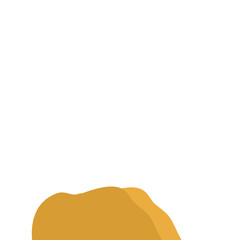 Flat Style Desert Rocks Illustration