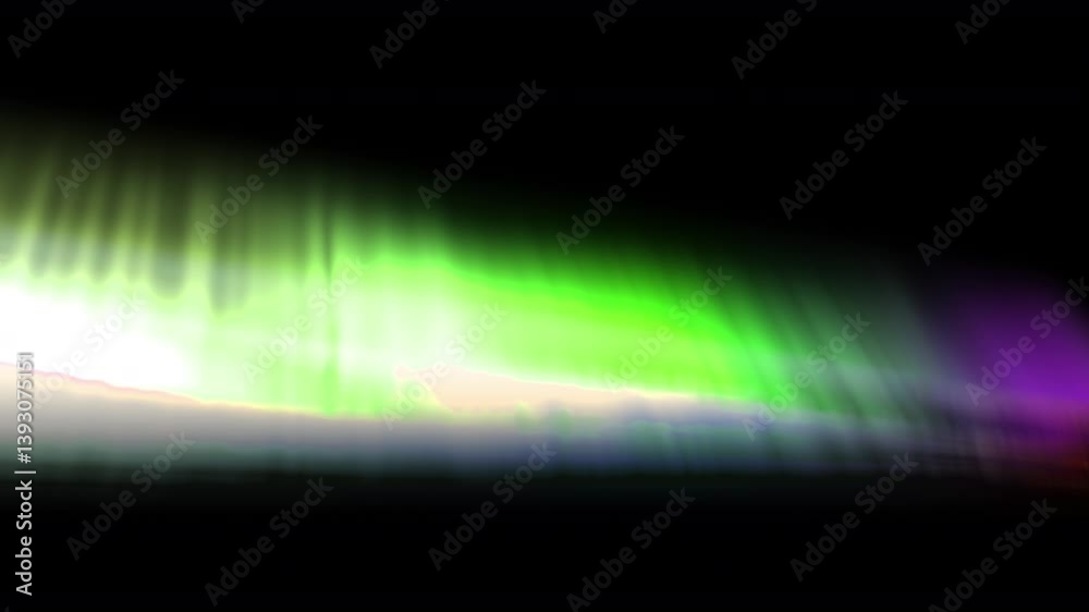 Canvas Prints glowing aurora loop green