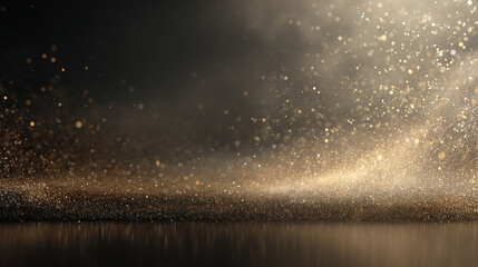 輝くパーティクル背景イメージ