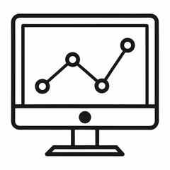 vector illustration of a computer icon
