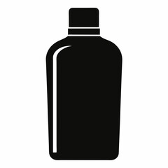 black plastic bottle
