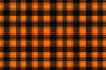 orange plaid seamless pattern