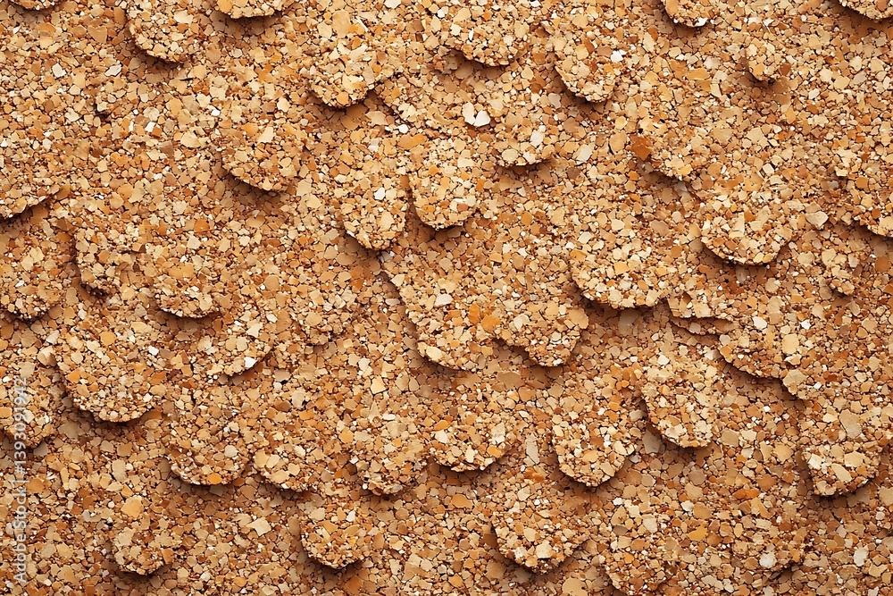 Aufkleber cork board close up texture natural pattern and neutral color palette organic background for crafts 