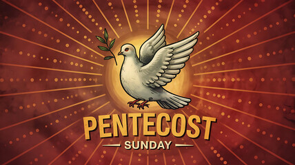 A vibrant illustration of Pentecost Sunday.