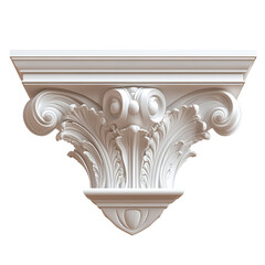 Elegant White Architectural Corbel Design © MdAtiqur