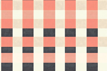 Salmon plaid seamless pattern