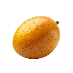 Ripe Golden Yellow Lulo Fruit Isolated on Black Background,