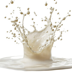 Milk Splash Creamy Texture White Liquid