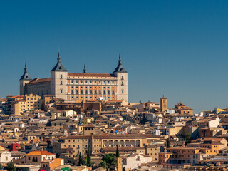 View of the city of Toledo on a sunny day