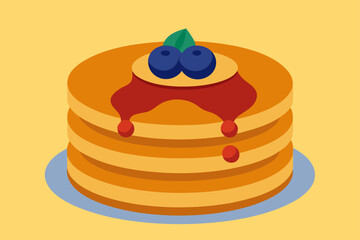 vector illustration of a cake