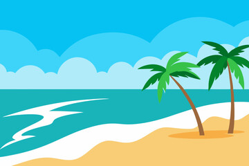 palm tree on the beach