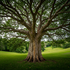 Obraz premium Majestic Tree Nature Photography Green Landscape