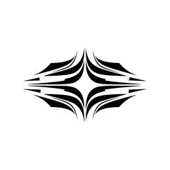 Abstract Geometric Starburst Logo Design on White Background