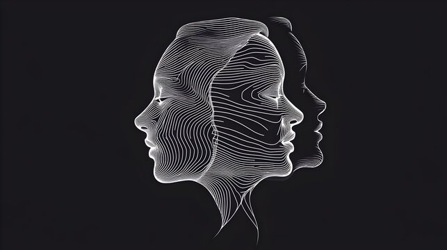 A minimalist icon logo featuring two profile face silhouettes formed with identical parallel strokes.
Concepts : Artificial intelligence, deep learning, neural networks, facial recognition, human-comp