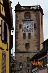 La tour de la Porte des Bouchers à Ribeauvillé en Alsace