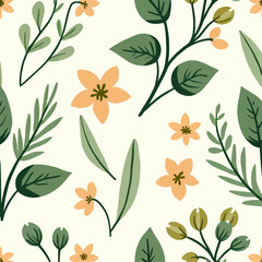seamless pattern with flowers