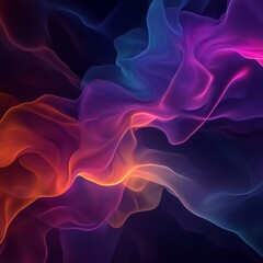 Obraz premium abstract art featuring chromatic fractals with liquid distortion isolated on a minimalistic background