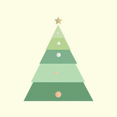 Soft pastel ornaments adorn this Christmas tree, blending tradition with a modern color palette. Its gentle charm suits lifestyle blogs, e-cards, or winter sale ads.