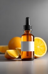 Bright Juicy Lemon Slices on White Background