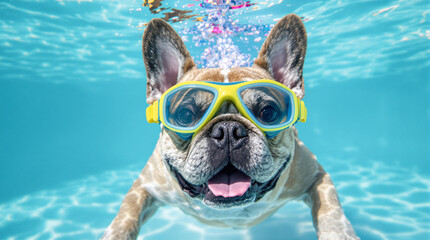 animal health pet exercises in the pool