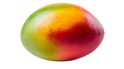 Obraz premium A juicy mango fruit with vibrant colors on a white background