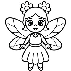 Cute baby mouse cartoon character with a heart, a funny small mammal illustration for children's art coloring pages