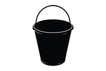 a-bucket--silhutte-vector-art-illustration-on-whit (1).eps
