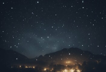 Naklejka premium night beautiful sparkling stars sky dark sparkle twinkle black starlight design science starry field shiny galaxy background bright stardust astronomy star firmament outer graphic light space