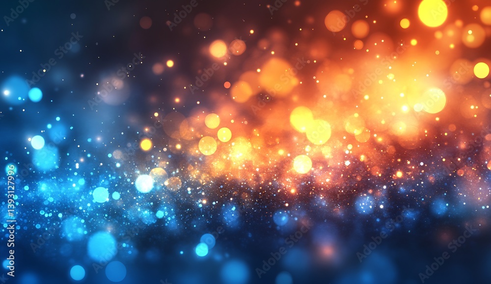 Poster Stunning abstract background with vibrant bokeh lights in various colors : Generative AI