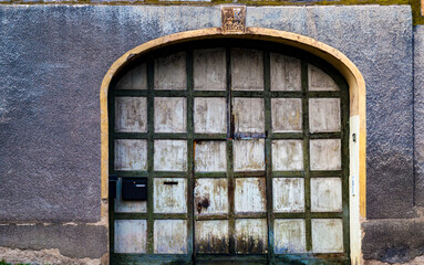19th-century gated doorway