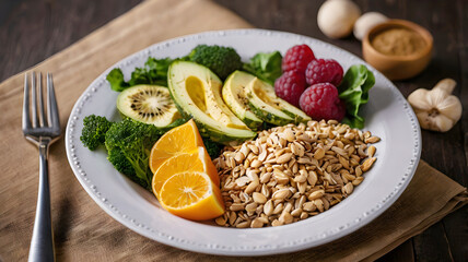 All models' food background