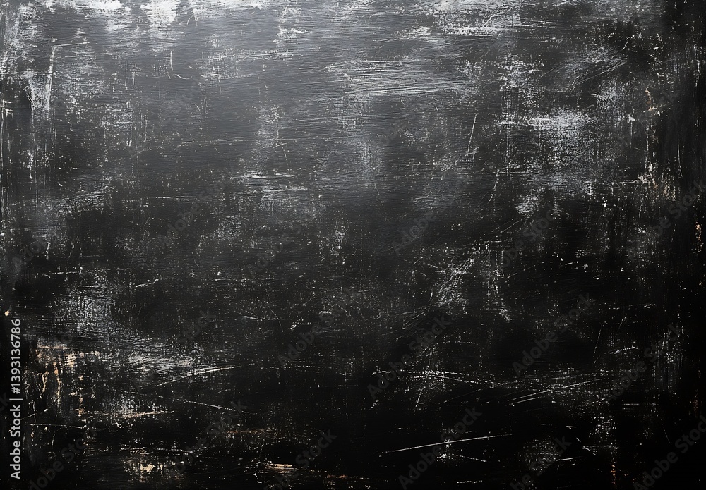 Aufkleber dramatic dark abstract background with grunge texture and white streaks for graphic design : generat