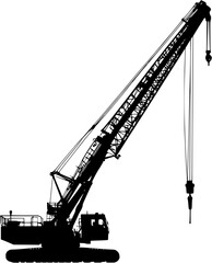 Crane, Construction vehicle vector design, Crane, Construction vehicle vector graphic