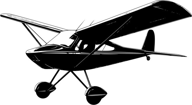 Ultralight Aircraft vector design, Ultralight Aircraft vector graphic