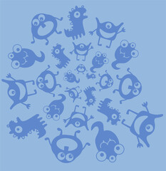 Cute Kids Monster T-Shirt and Shorts Set