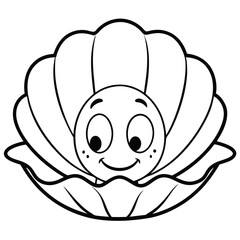 Black and white lotus vector illustration, a cute floral design symbol