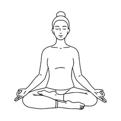 Yoga Pose | Sitting in meditation pose