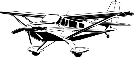 Cessna, Light aircraft vector design, Cessna, Light aircraft illustration art