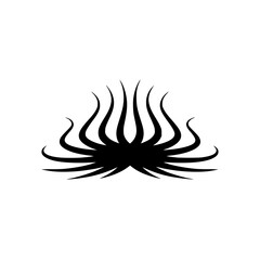 Abstract Black Ink Graphic - Tentacles, Swirls, and Minimalist Design