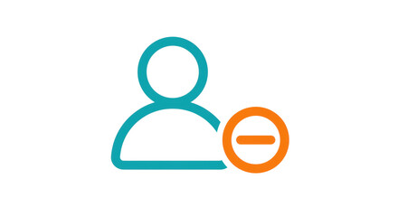 Isolated Remove User Icon