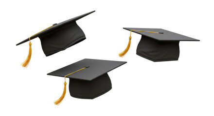 Isolated Graduation Caps