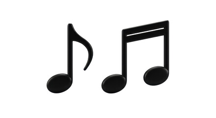 Isolated Music Notes