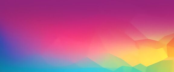 Fototapeta premium Abstract vibrant colors gradient polygonal shapes background